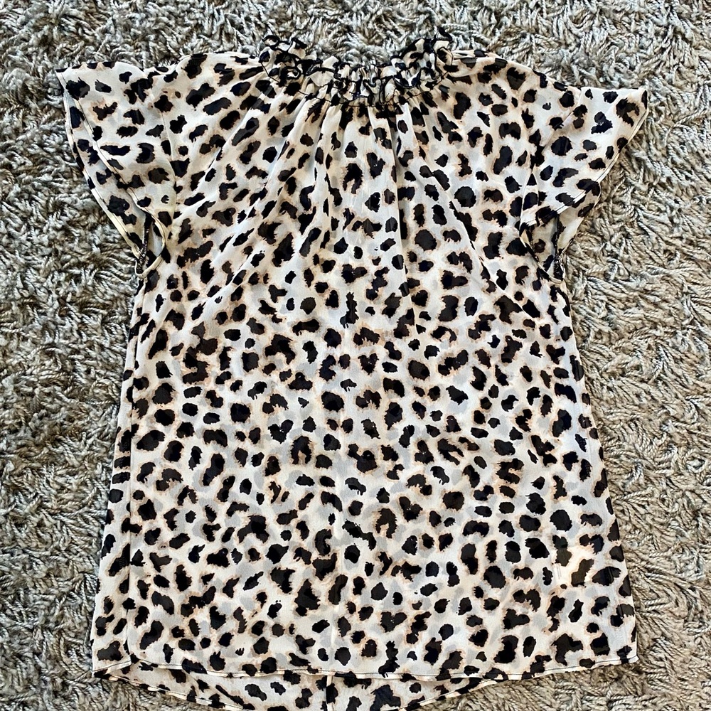 XS Express Leopard Print Women's Top
